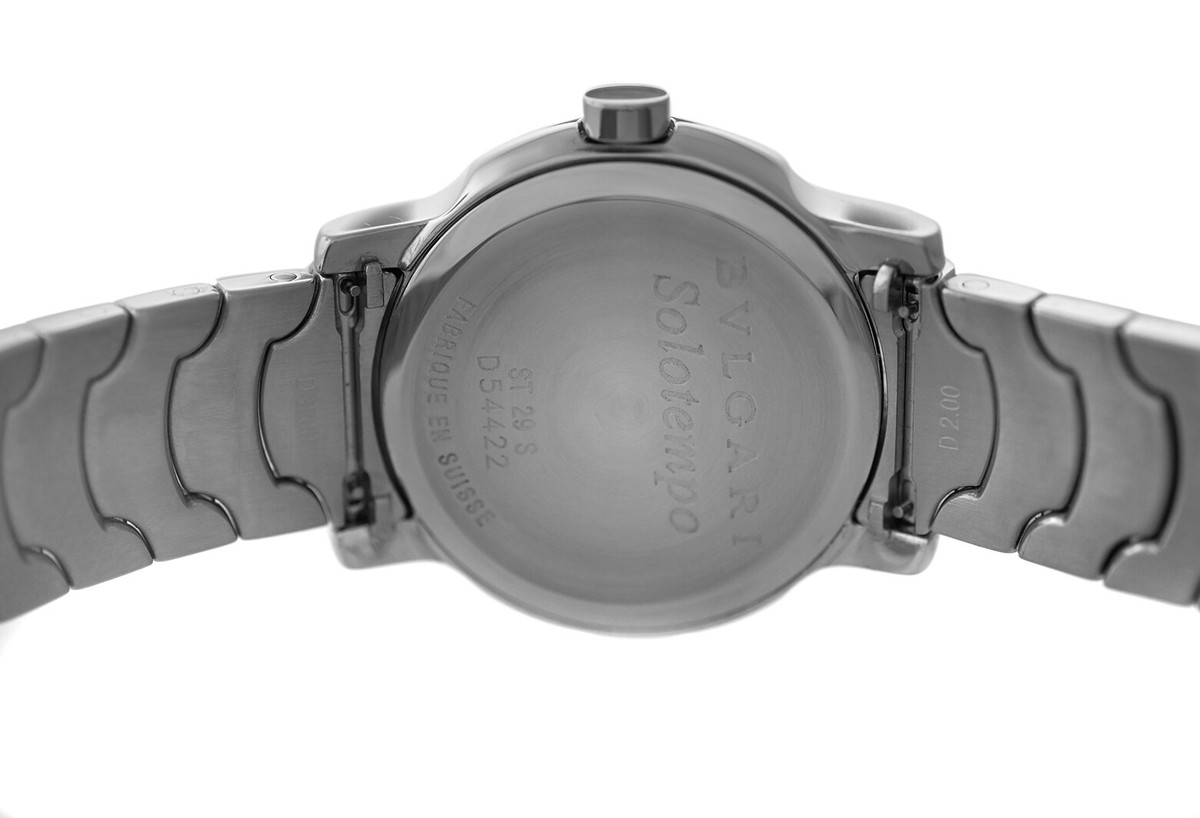 Bvlgari Solotempo ST 29 S Date Stainless Steel 29MM Ladies Bvlgari Solotempo ST 29 S Date Stainless Steel 29MM Ladies