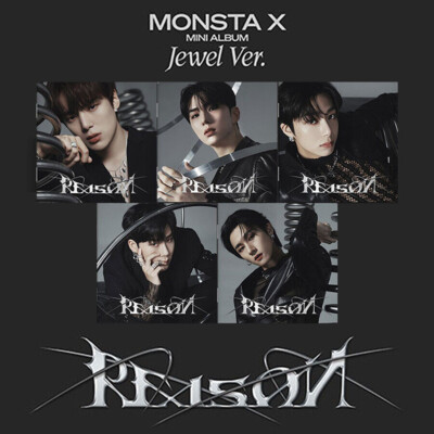 MONSTA X REASON 12th Mini Album JEWEL RANDOM Ver CD+Photo Book+Card+Poster