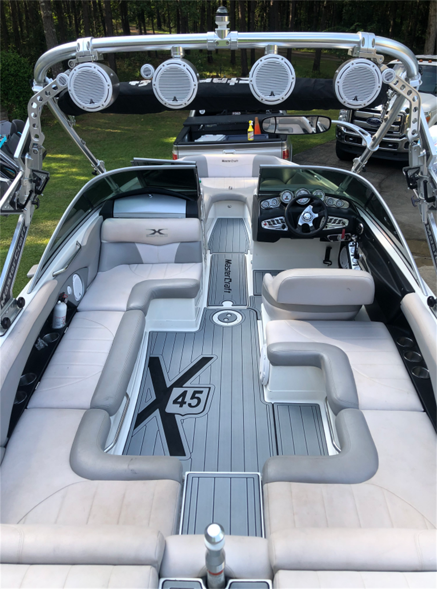 Tapis De Cockpit EVA Mousse Pour Bateau Hewes Redfisher 18 (2005) - Plateforme De Bain, Imitation Teck - Neuf, Garantie 1 An