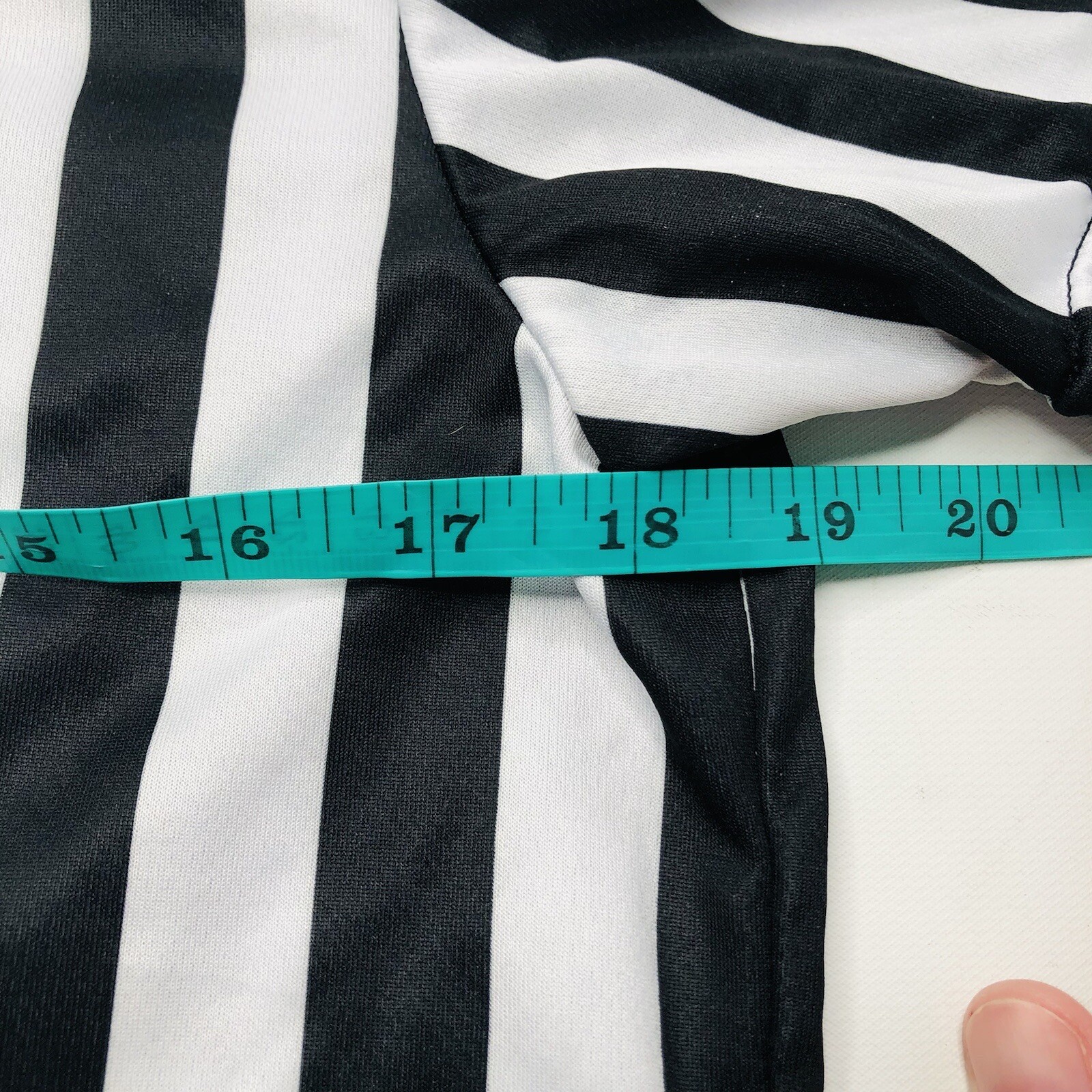 Foot Locker Uniform Referee Style Top Striped Black W… Gem