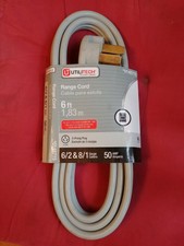 3 Prong Replacement Range Cord 6ft 6//2 /& 8//1 GAUGE SRDT 50 AMPS//250V P//N CPB912D