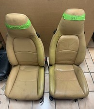 Used Genuine Porsche 993 Tan Leather Front Seats 99352101516 99352101616 Used Genuine Porsche 993 Tan Leather Front Seats 99352101516 99352101616