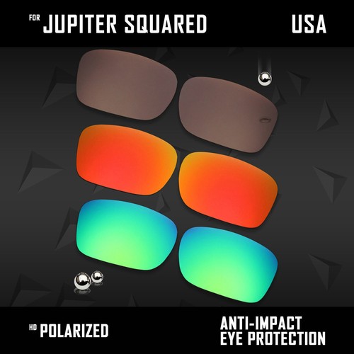 Anti Scratch Polarized Replacement Lenses for-Oakley Jupiter Squared OO9135 Opt - Picture 28 of 33