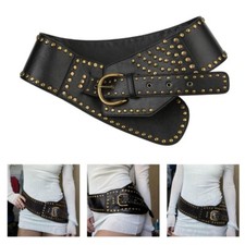 Punk Teens Man Waist Belt Jeans Adjustable Belt for Nightclub Casual Pants Decor