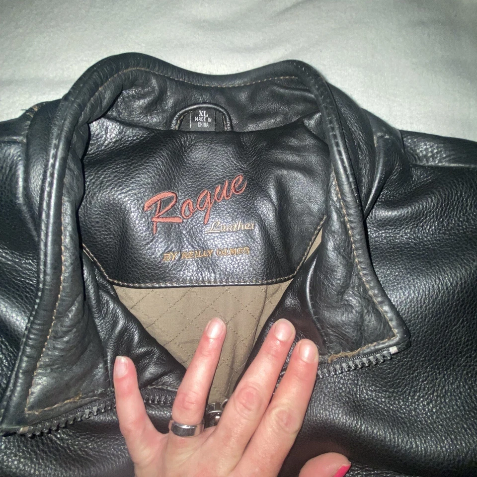 Rouge Leather By Reilly Olmes Leather Jacket Size Xl - Image 3 of 4