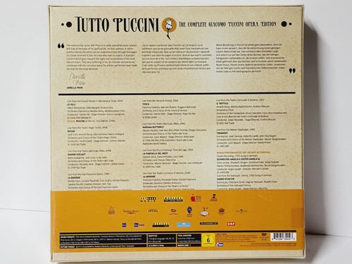 TUTTO PUCCINI The Complete Giacomo Puccini Opera Edition DVD Set Arthaus Musik - Picture 4 of 10