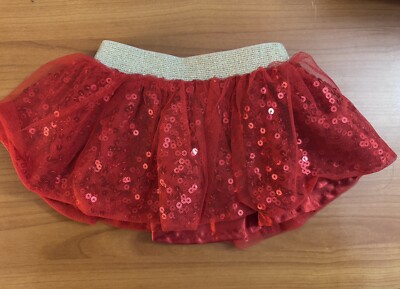 Red sequin skirt Baby 0-3M