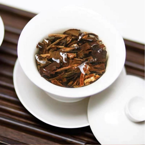 30g Tangerine White Tea Brick Orange Peel Gongmei Old Tree White Tea Iron Box - Picture 8 of 13
