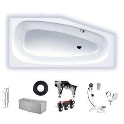 Badewanne Kaldewei Advantage Mini Raumspar Stahlbadewanne links 225200010001