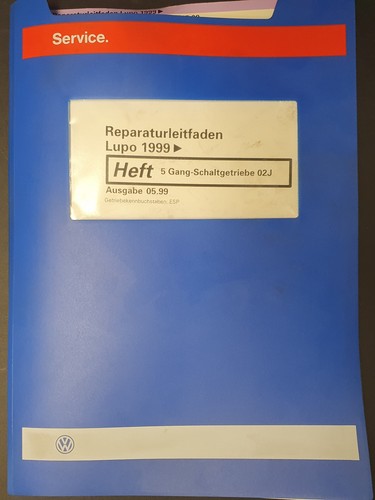 VW Reparaturleitfaden Lupo 1999 5 Gang-Schaltgetriebe 02J ESP