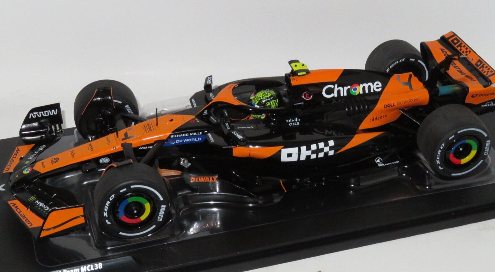 1/18 McLaren MCL38 Miami GP 2024 #4 Lando Norris