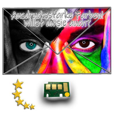 RESET CHIP YELLOW für SAMSUNG CLX-4195FW kompatibel zu CLT-Y504