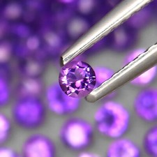 1.5MM 110PCS ROUND CUT AAA QUALITY NATURAL AMETHYST PURPLE LOOSE GEMSTONE