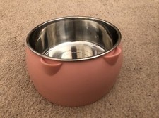 Large Unopened Cat Feeding Bowl Pink