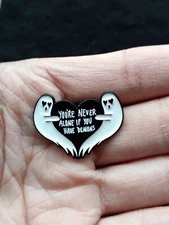 You're Never Alone If you have Demons Heart Lapel Pin Metal Badge Brooch 1.2"