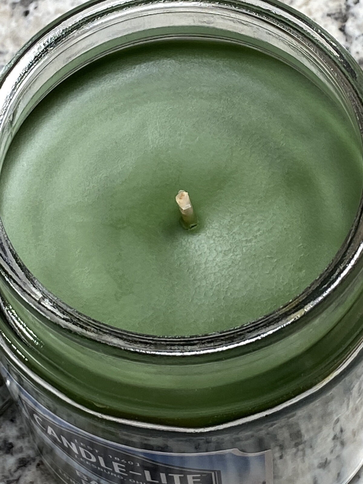 Candlelite 18 oz Candle Single Wick Balsam Forest Glass Jar W/ Lid