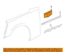 GM OEM 16-17 Camaro Fender Exterior Trim-Emblem 23184152