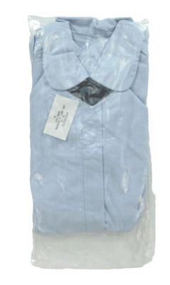 Vintage US Air Force Shirt 12 R Dress Blue Poly/Cttn Women's Long Sleeve w/ Tab