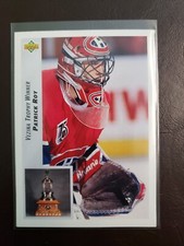 1992-93 Patrick Roy Vezina Trophy Winner Upper Deck Hockey Montreal Canadians