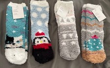 Women's Animal Fuzzy Cozy Slipper Socks Sock Sizes 9-11
