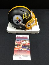 MASON RUDOLPH PITTSBURGH STEELERS SIGNED SPEED MINI HELMET JSA WITNESS COA