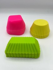 31 Pcs Silicone Cupcake Muffin Baking Cups Liners Reusable Non-Stick Cake Molds