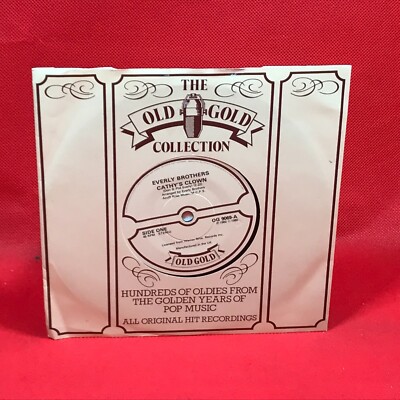 THE EVERLY BROTHERS Cathy's Clown 1980 UK 7'' vinyl single Temptation 45 record