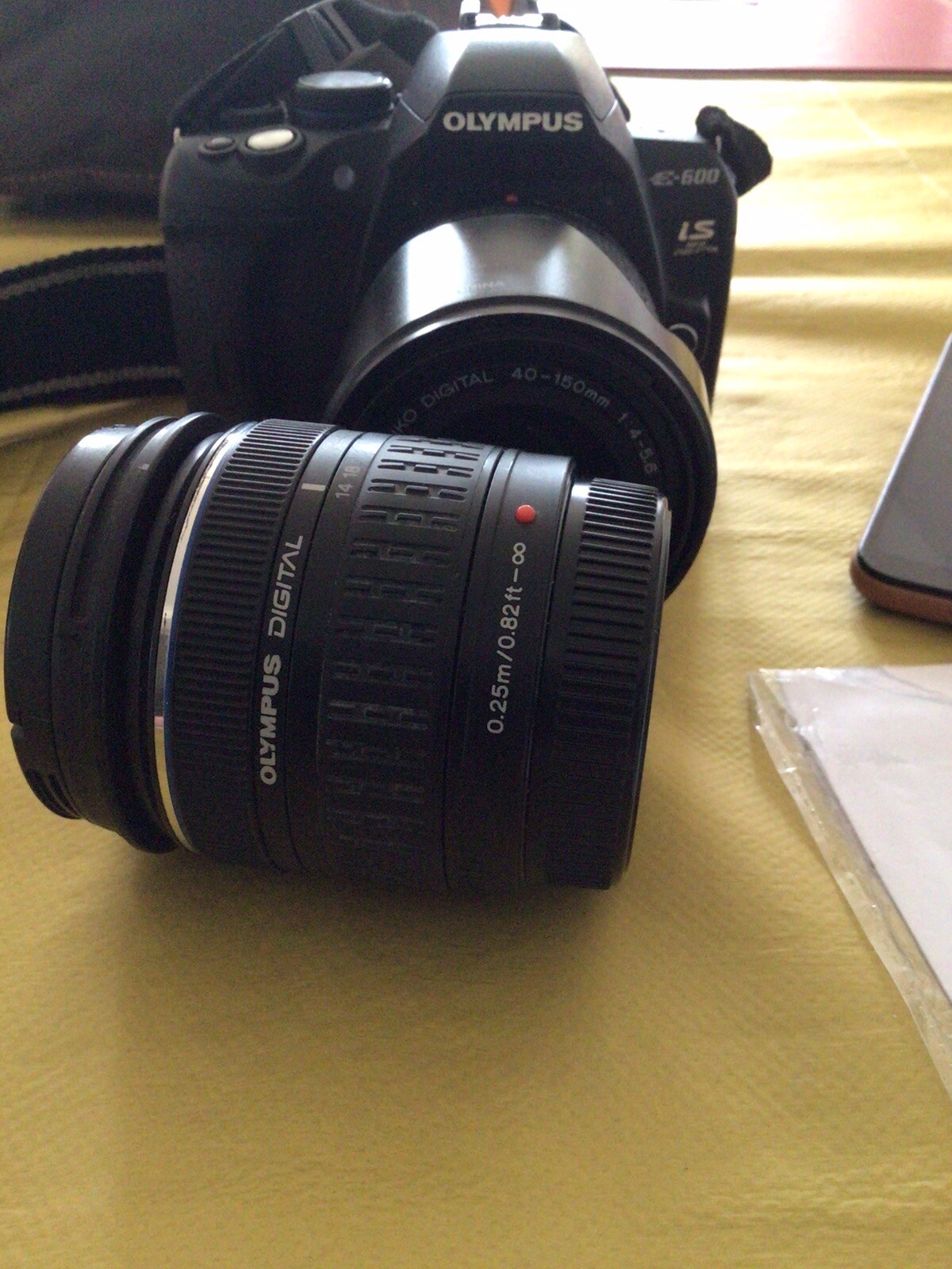 Olympus E600 DSLR camera with a lot of accessories. In excellent