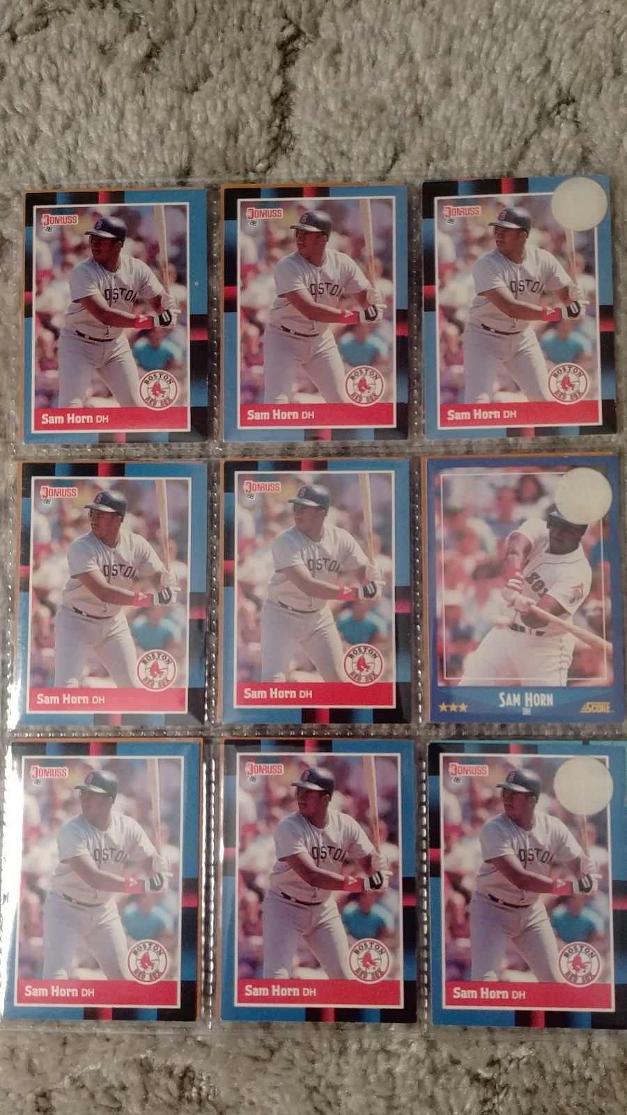 Sam Horn Baseball Card Mixed Lot approx 90 cards eBay
