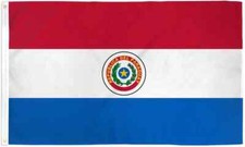 Paraguay 3x5 pies Poli Bandera Internacional Paraguayos País Bandera de Paraguay