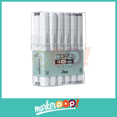 COPIC Original Marker 12pc Neutral Gray