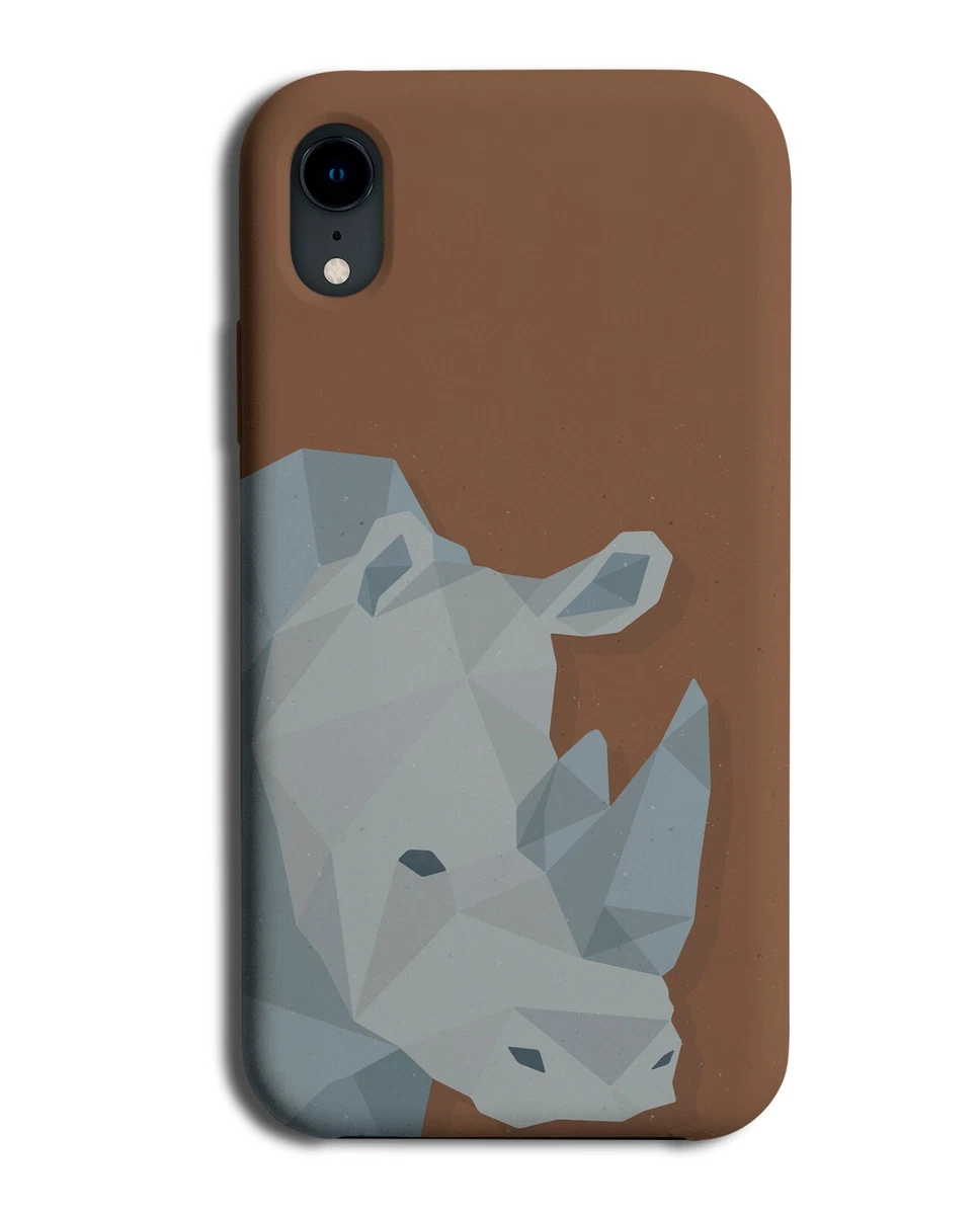 Geometric Rhino Shapes Phone Case Cover Rhinos Shape Design Animal K936