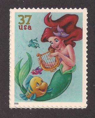DISNEY - THE LITTLE MERMAID - U.S. POSTAGE STAMP - MINT CONDITION