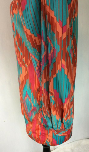 Romeo & Juliet Couture Womens Shift Dress Sz S Open Sleeves Career Boho Groovy - Picture 4 of 6