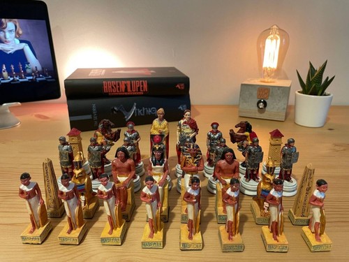 Chess Set Rome and Egyptian Themed Vintage Chess Board Christmas Gifts🎁 - Picture 10 of 16