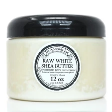 Premium Shea Butter WHITE Unrefined Raw Organic High Quality Choose Size