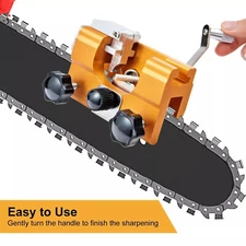 Portable Chainsaw Chain Sharpening Jig Hand Crank Sharpener Tool Set