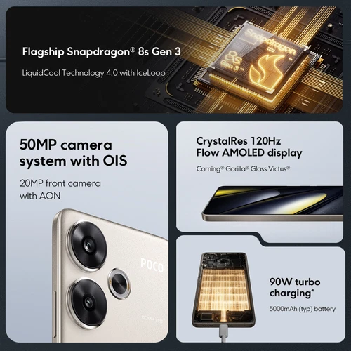 Xiaomi POCO F6 5G Smartphone 8+256GB 6,67'' AMOLED Snapdragon 8s Gen 3 Global - Bild 2 von 19