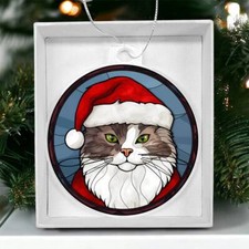 Cat Christmas Tree Ornament