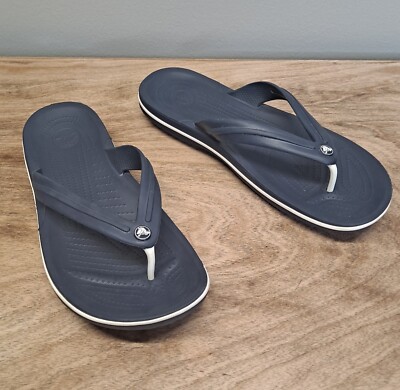 Crocs Navy Flip Flop Thong Sandals Men\'s Size 12 Crocs Men main image 3