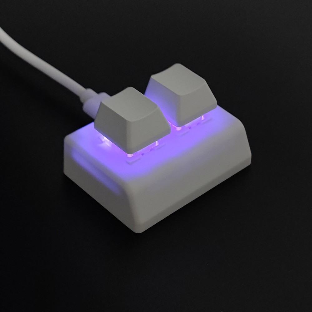 Custom 2-Key Mechanical Keypad for Shortcut Combinations – Compact Keyboard Accessory for Enhanced Productivity