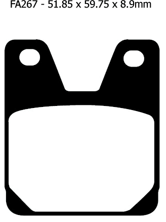 Pastillas de freno EBC/FA267 (traseras) para bicicleta de carretera Yamaha YZF-R1 1998-2001, YZF-R7 OW-02 - Imagen 2 de 2