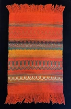 Indigenous Japan Folk Art Weaving VTG Handwoven Tsumugi Elm Yukar Crafts Museum