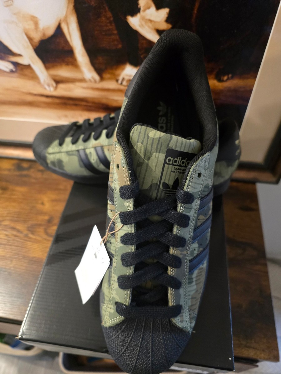 adidas Superstar ADV Camo / Black Skate Shoes KI5141 2026 Size 12