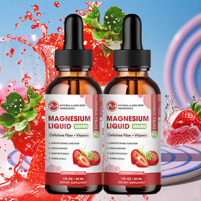 Magnesium Glycinate 1000mg Complex Liquid Drop with Magnesium Citrate, Potassium