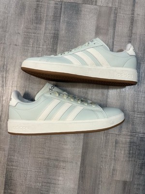Adidas Women's Grand Court 2.0 Low-Top Lace Up Shoes Mint Light Green Size 8.5