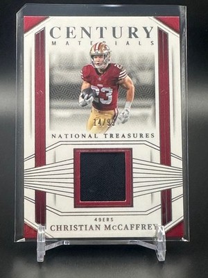 2023 Panini National Treasures #CEN-CMY Christian McCaffrey /99 JERSERY 49ers