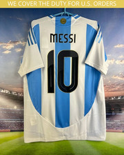 Messi Argentina Jersey Authentic Football Soccer Shirt 2024 Adidas Men Size M