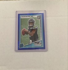 2025 Panini Donruss Optic - Rated Rookie Jalen Milroe #253 Blue Hyper Prizm (RC)