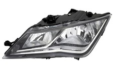 Scheinwerfer links für Seat Leon 5F 2012-2021 H7 H7 Halogen Schwarz LWR Motor